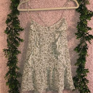 Banana Republic - White Floral Top - Size M